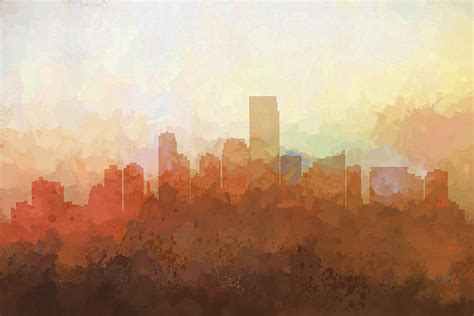 Jersey City New Jersey Skyline #7 Digital Art by Marlene Watson - Pixels