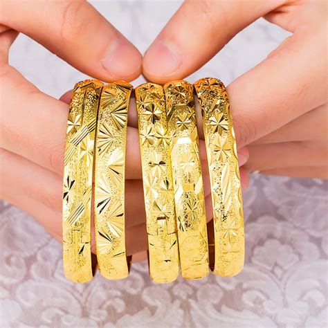 2017 Hot Sale 24K Gold Bracelet luxury Accessories 24K gold Dubai Gold ...