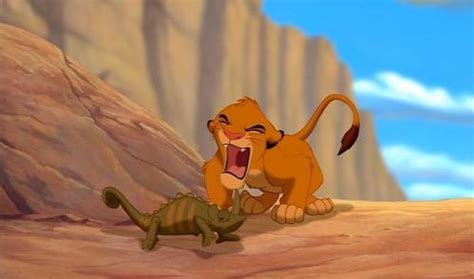 How many times Simba roar at the chameleon ? - The Lion King Trivia ...