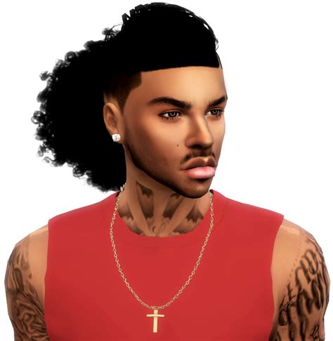 Male CurlyPony Hair | Sims 4 hair male, Sims 4 afro hair male, Sims hair