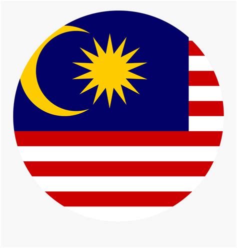 Malaysia Flag Circle Png Clipart , Png Download - Round Malaysia Flag ...