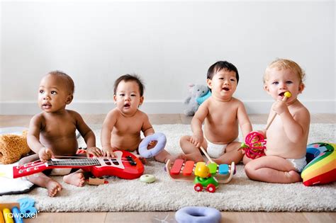 Babies playing together in a play room | premium image by rawpixel.com ...