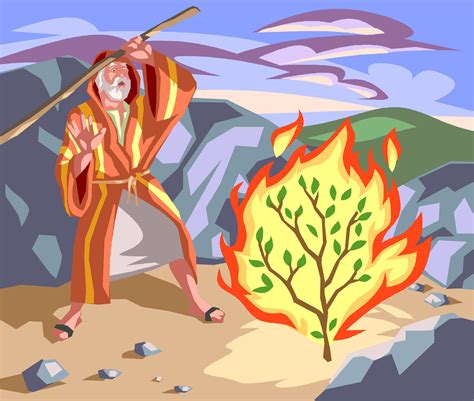 Moses clipart burning bush, Moses burning bush Transparent FREE for ...