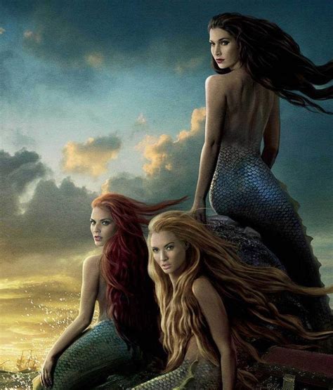 siren sisters | Fantasy mermaids, Mythical creatures, Beautiful mermaids