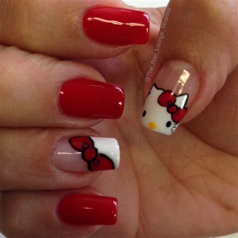 Hello kitty nail art design | Grunge nails, Really cute nails, Pretty ...