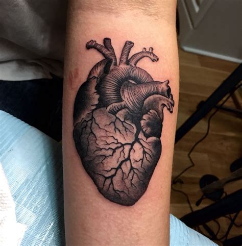 Heart tattoo by Audrey Mello | White heart tattoos, Realistic heart ...