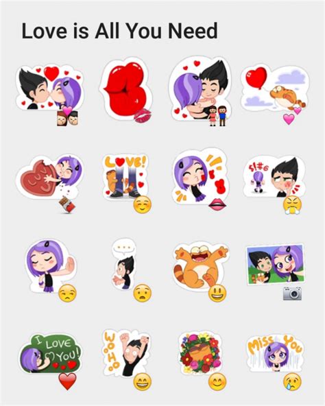 Love is All You Need Telegram sticker set | Stickers