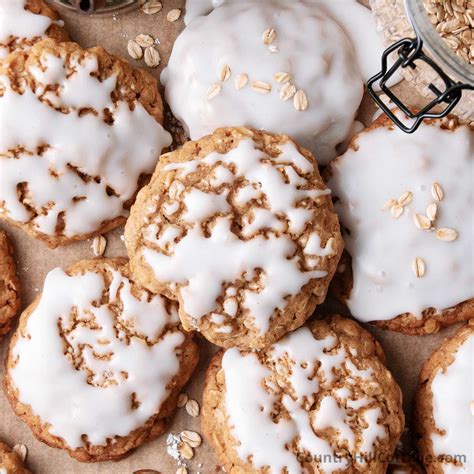 Frosted Oatmeal Cookies