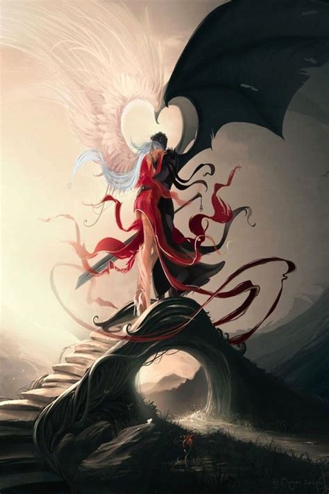 21 best Angel & demon love images on Pinterest | Demons, Dark angels ...