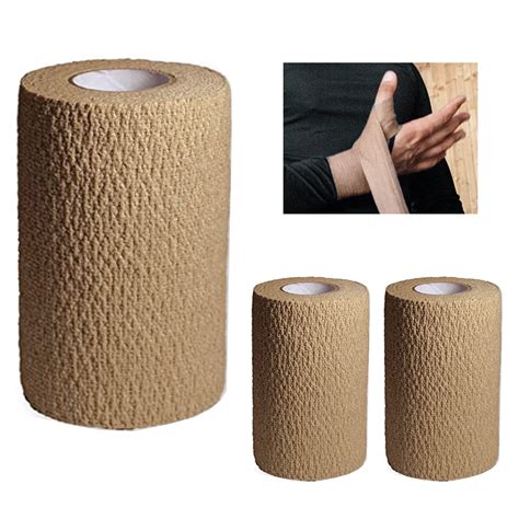 3 Pc Cohesive Bandage Self Adhesive Wrap Elastic First Aid Medical ...