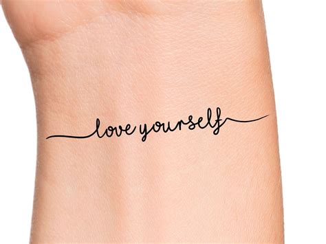 Love Yourself Infinity Tattoo