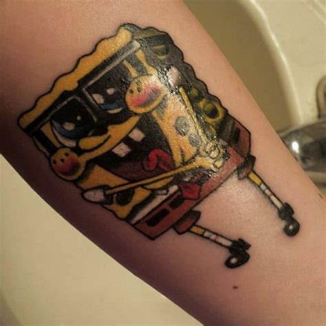 Spongebob! | Beauty tattoos, Tattoos and piercings, Skull tattoo