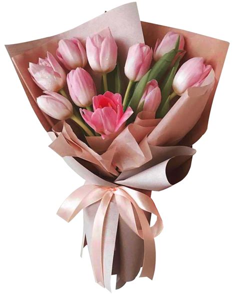 Buy 10 Pieces Pink Tulips Bouquet in Manila City Philippines