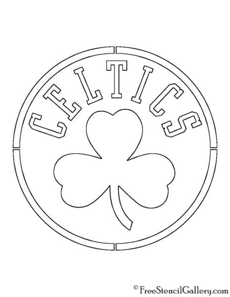 NBA Boston Celtics Logo Stencil | Free Stencil Gallery