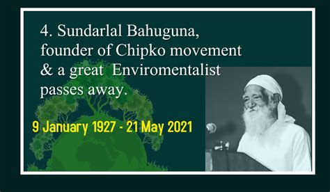 "Chipko movement" founder Sunderlal Bahuguna dies due to Covid-19 at ...