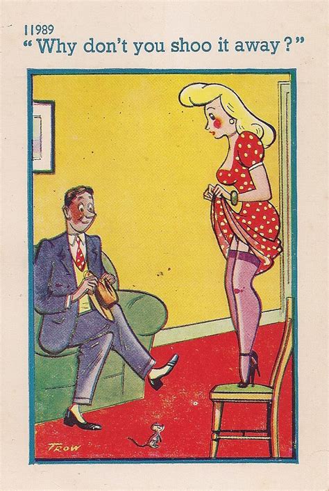 Saucy Postcard | Funny postcards, Postcard, Funny cards