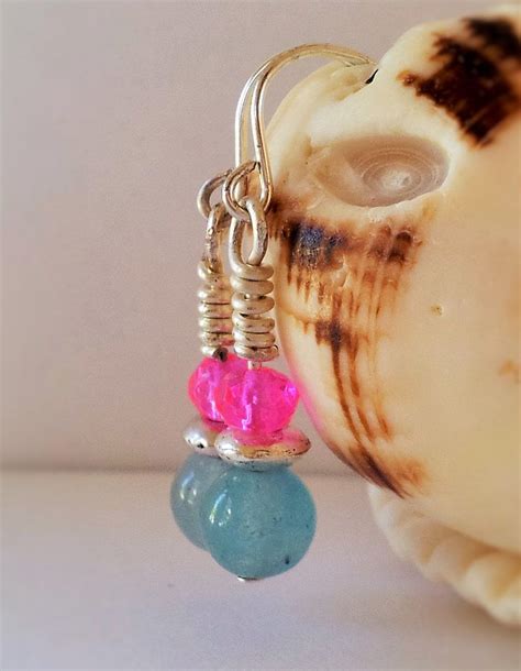 Handmade gemstone bead earrings. | Bead earrings, Gemstone beads, Etsy ...