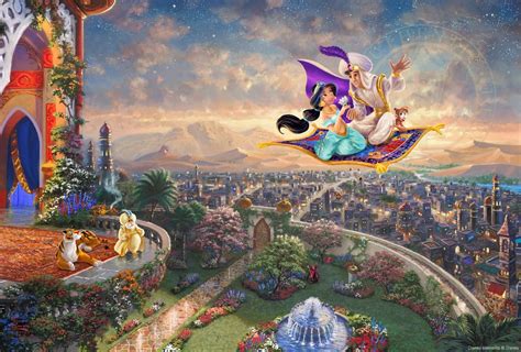 Aladdin by Thomas Kinkade Studios – CV Art and Frame