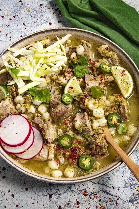 Pozole Verde Recipe (Mexican Green Pozole) - Chili Pepper Madness