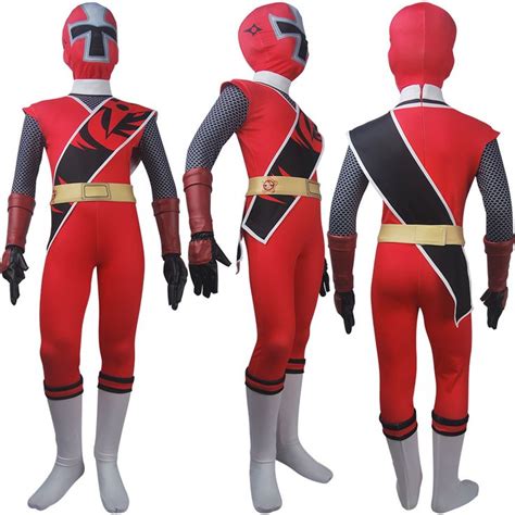 Power Rangers Ninja Steel cosplay Red Ranger Brody Romero costume suit ...