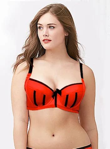 Red Bras Demi bh Lace Women's Bralette Thin Section Plus size 32D 32E ...