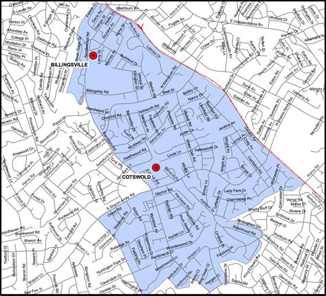 Cotswold Elementary School - CMS Boundary Map