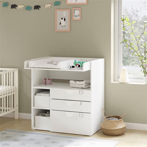 SMÅSTAD Changing table - white white/with 3 drawers - IKEA