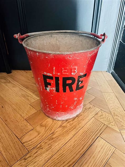 Riveted Fire Bucket - Decorative Collective