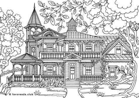 Authentic Architecture - Mansion - Favoreads Coloring Club in 2020 ...