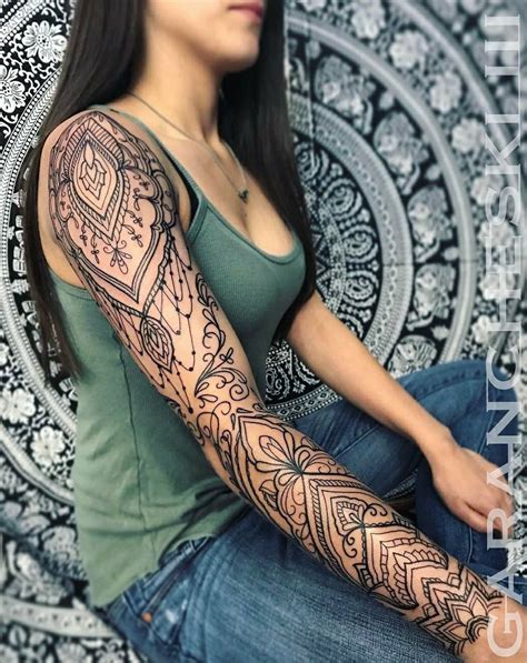 Henna Sleeve Tattoo : #Мехенди #мехендипитер #мехендиспб #хнаспб # ...