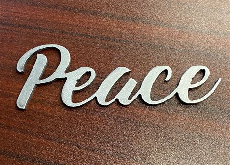 Peace Sign / Peace Metal Word / Inspirational Wall Art / Metal | Etsy