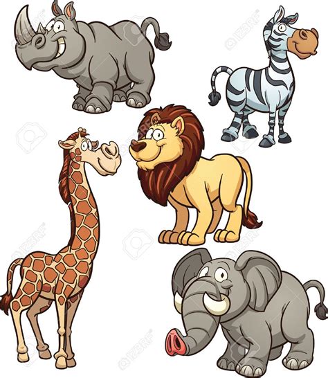 cartoon african animals | African animals, Cartoon animals, Animal ...