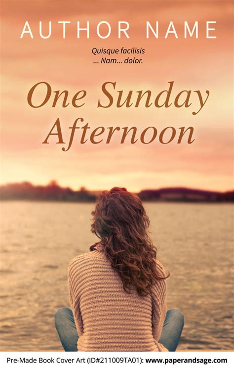 Premade Book Cover #211009TA01 (One Sunday Afternoon) – Paper and Sage