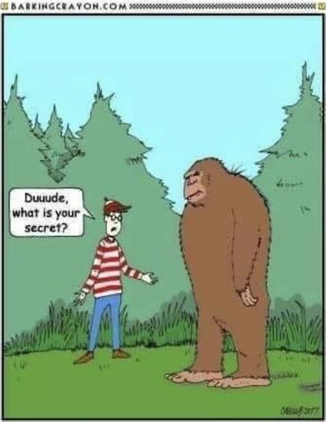 Bigfoot = Hide & Seek Champ | Bigfoot humor, Sasquatch funny, Bigfoot ...