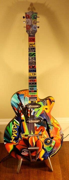 Pin by Ivan Torres on Music | Painted guitar, Guitar art, Guitar