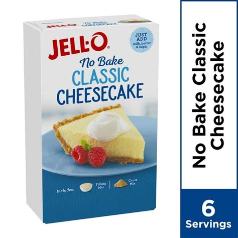 Jell-O No Bake Classic Cheesecake Dessert Mix, 11.1 oz Box - Walmart ...