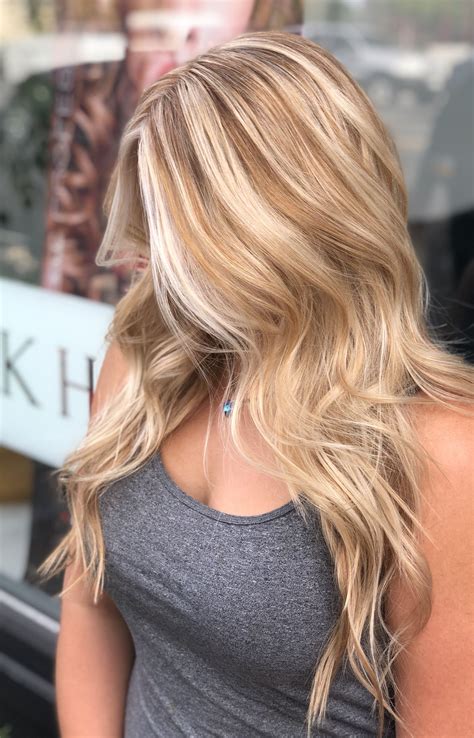 Ice blonde highlights- golden highlights | Warm blonde hair, Blonde ...