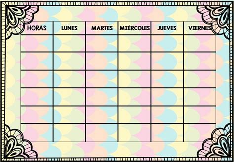 EDITABLES PPT 50 horarios formales por orientacion andujar LISTOS PARA ...