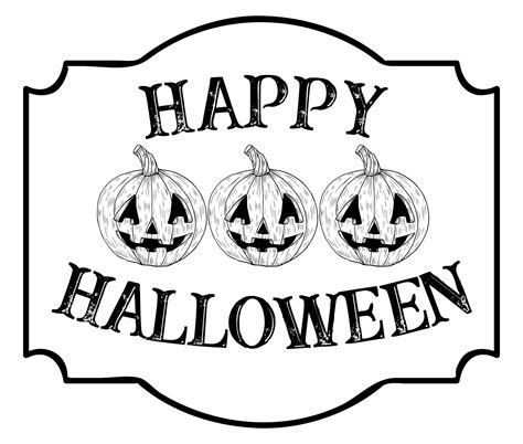 Scary Halloween Signs - 15 Free PDF Printables | Printablee