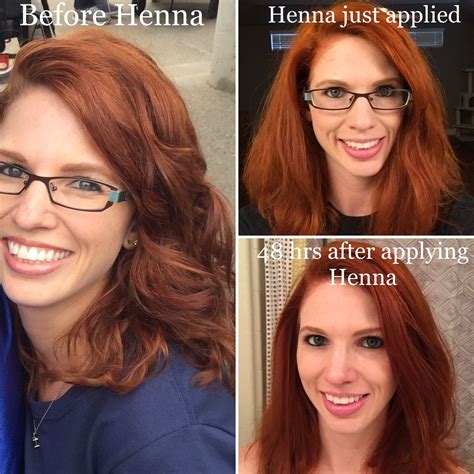 Henna hair: before and after pics. Plus 48 hours after to show ...