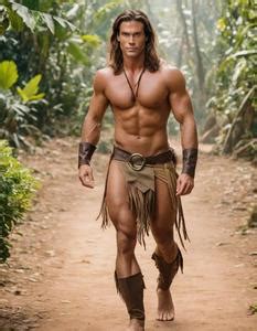 Tarzan Costume Man Fancy Dress Face Swap ID:883246