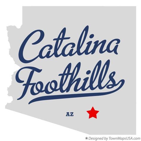 Map of Catalina Foothills, AZ, Arizona