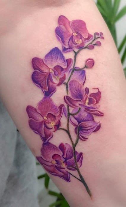 80+ Orchid Tattoos: Meanings, Tattoo Designs & Ideas | Orchid tattoo ...