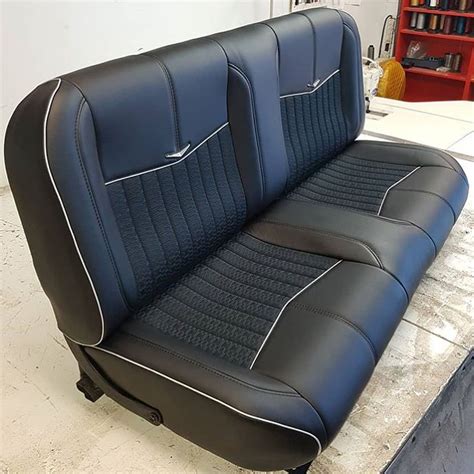 The Hog Ring | Auto Upholstery on Instagram: "This bench seat trimmed ...