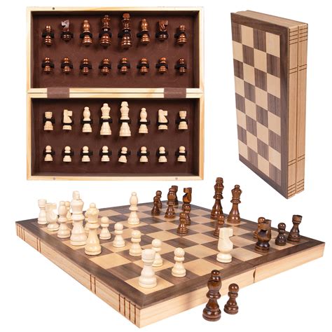 Buy Kangaroo - Best Folding Wooden Chess Board Set with Magnetic ...