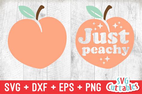 Peach Svg | Just Peachy Svg Graphic by SVG Cuttables · Creative Fabrica