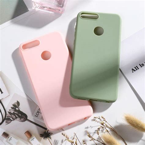 Buy Candy Color Case For Huawei Honor 9 Lite Cases Soft Silicone Phone ...