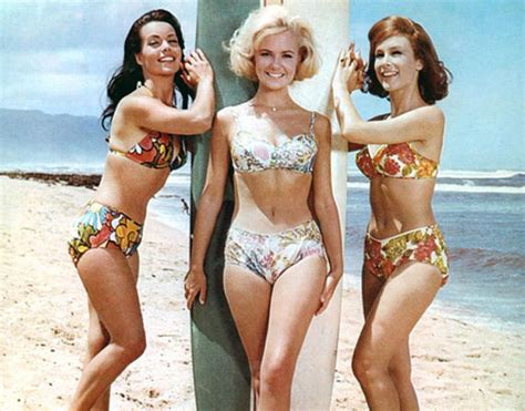 Susan Hart, Shelley Fabares & Barbara Eden in Ride the Wild Surf, 1964 ...