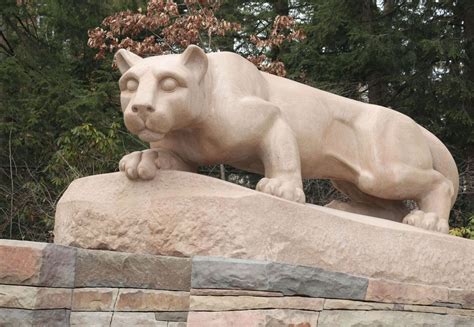 Nittany Lion Shrine, Pennsylvania State University stone wall to ...