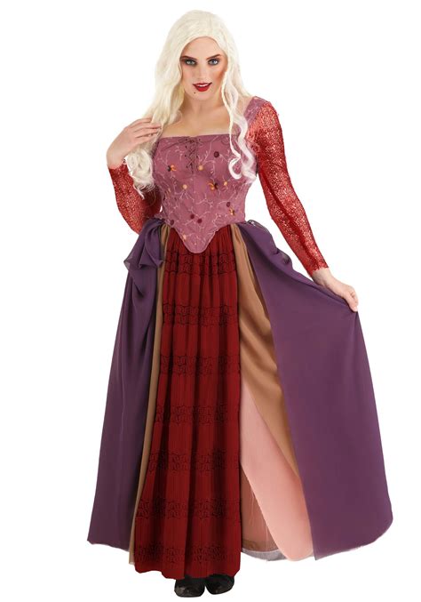 Adult Sarah Sanderson Costume Plus Size Disney Hocus Pocus ...